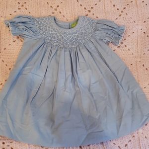 Smocked Corduroy Dress